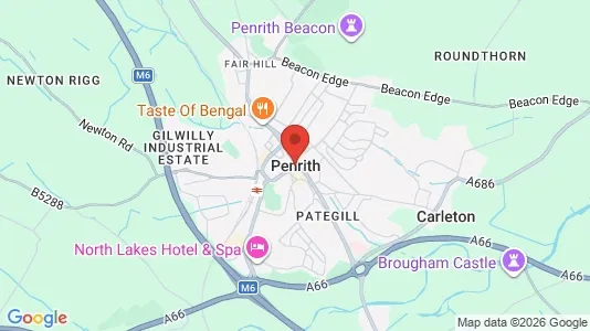 Varastot Vuokrattavana i Penrith - Cumbria - Kuva Google Street Viewstä