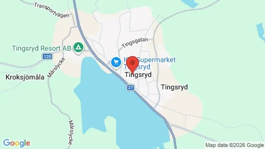 Bedrijfsruimtes te huur i Tingsryd - Foto uit Google Street View