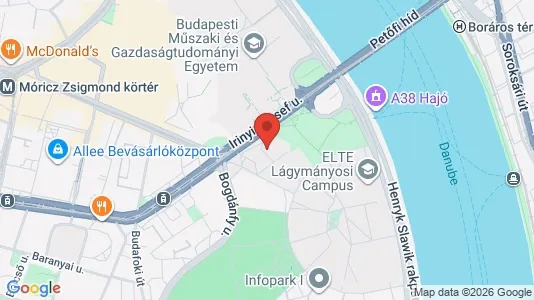 Lokaler til leie i Budapest Újbuda – Bilde fra Google Street View