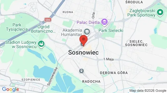 Varastot Vuokrattavana i Sosnowiec - Kuva Google Street Viewstä