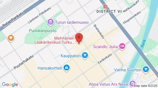 Lokaler til leie i Turku - kort over placeringen