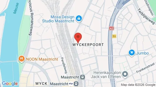 Kontorer til leie i Maastricht - kort over placeringen