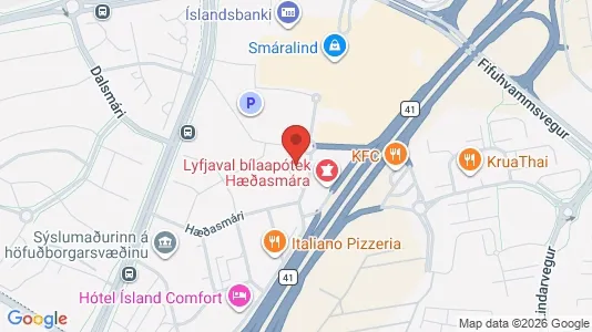 Commercial properties for rent i Kópavogur - Photo from Google Street View