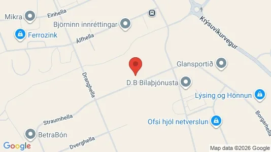 Varastot Vuokrattavana i Hafnarfjörður - Kuva Google Street Viewstä