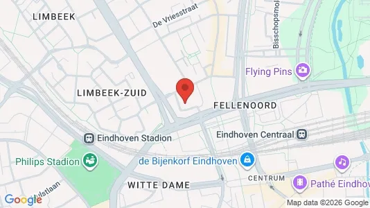 Kontorslokaler för uthyrning i Eindhoven - kort over placeringen