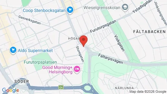 Kontorlokaler til leje i Helsingborg - Foto fra Google Street View
