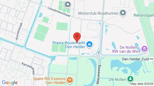 Kontorer til leie i Den Helder - kort over placeringen
