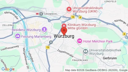 Büros zur Miete i Würzburg – Foto von Google Street View