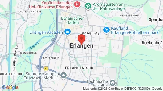 Lokaler til leie i Erlangen – Bilde fra Google Street View