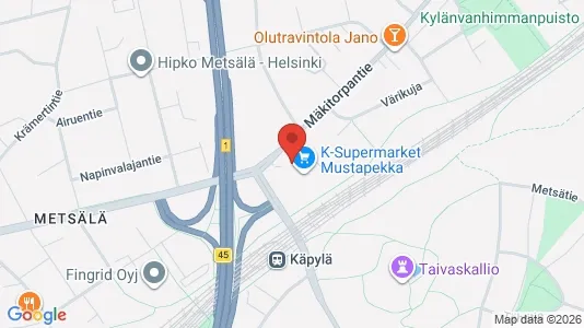 Office spaces for rent i Helsinki Pohjoinen - kort over placeringen