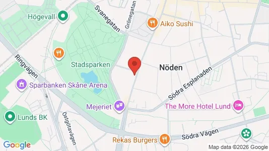 Nieruchomości komercyjne Do wynajęcia i Lund - kort over placeringen