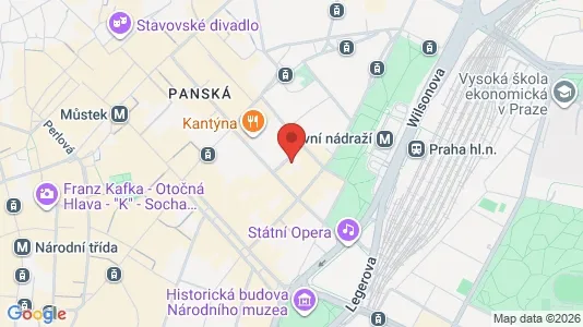 Commercial properties for rent i Prague 1 - kort over placeringen
