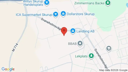 Industrilokaler för uthyrning i Skurup – Foto från Google Street View