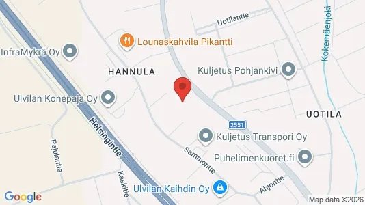Toimistotilat Vuokrattavana i Ulvila - Kuva Google Street Viewstä