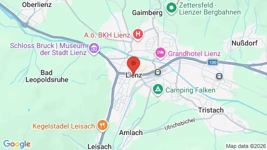 Kaupat Myynnissä i Lienz - Kuva Google Street Viewstä