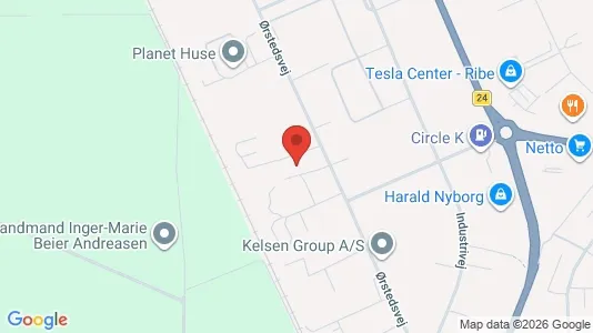 Varastot Vuokrattavana i Ribe - Kuva Google Street Viewstä