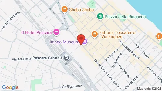 Office spaces for sale i Pescara - kort over placeringen
