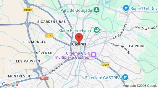 Industritomter för uthyrning i Castres – Foto från Google Street View