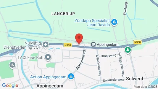 Kantorruimte te huur i Appingedam - Foto uit Google Street View