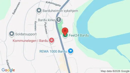 Industrial properties for rent i Bardu - kort over placeringen