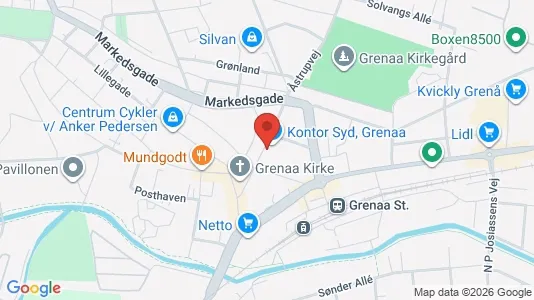 Liikekiinteistöt Myynnissä i Grenaa - Kuva Google Street Viewstä