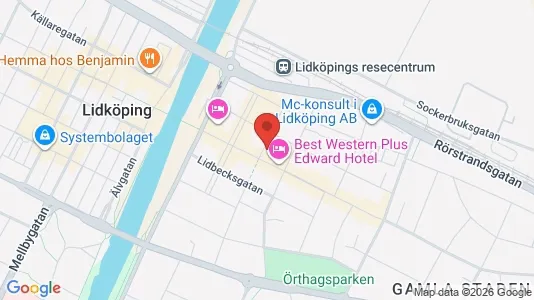 Lokaler til leje i Lidköping - Foto fra Google Street View