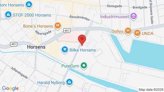 Büros zur Miete i Horsens – Foto von Google Street View