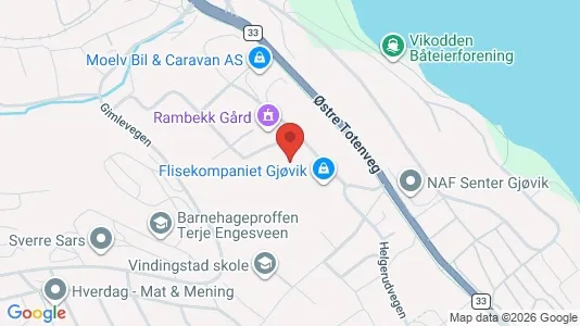 Büros zur Miete i Gjøvik – Foto von Google Street View