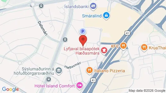 Lokaler til leje i Kópavogur - Foto fra Google Street View
