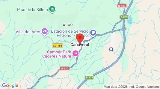 Lokaler til leje i Cañaveral - kort over placeringen