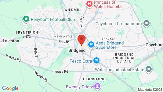 Büros zur Miete i Bridgend - Mid Glamorgan – Foto von Google Street View