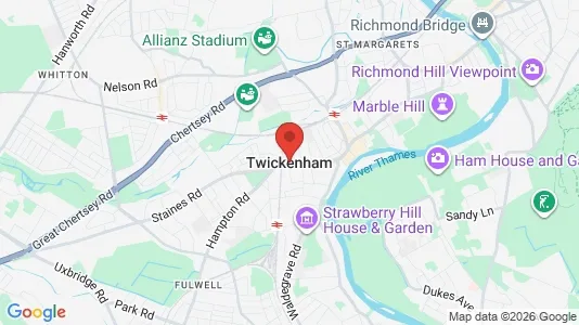 Toimistotilat Vuokrattavana i Twickenham - Middlesex - Kuva Google Street Viewstä