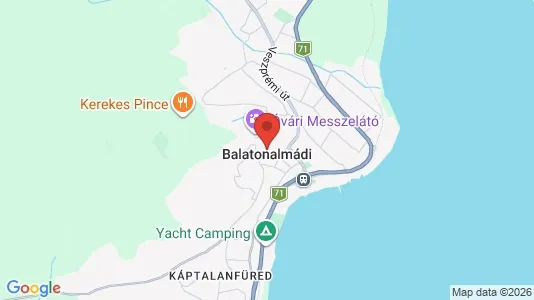 Lokaler til salg i Balatonalmádi - kort over placeringen