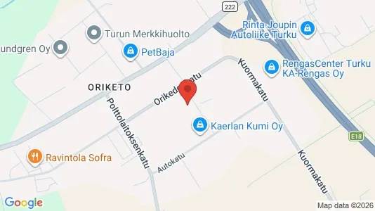 Lager til leie i Turku – Bilde fra Google Street View