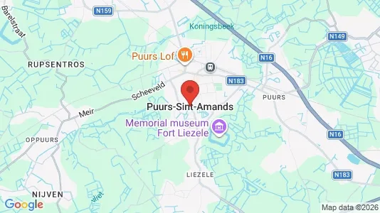 Lager zur Miete i Puurs-Sint-Amands – Foto von Google Street View