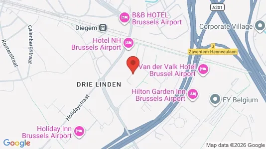 Office spaces for rent i Machelen - kort over placeringen
