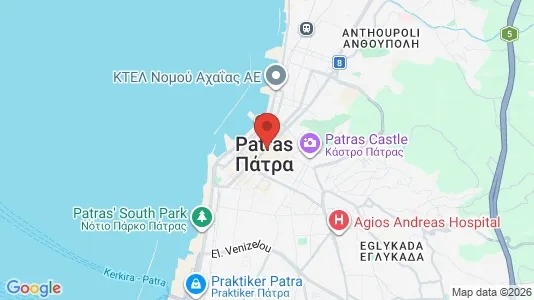 Winkels te huur i Patras - Foto uit Google Street View