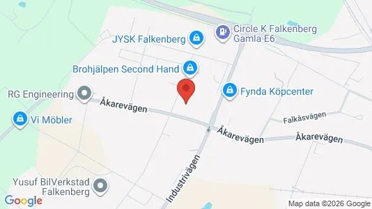 Commercial properties for rent i Falkenberg - Photo from Google Street View