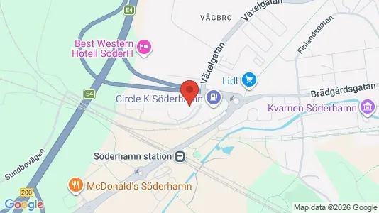 Liikekiinteistöt Vuokrattavana i Söderhamn - Kuva Google Street Viewstä