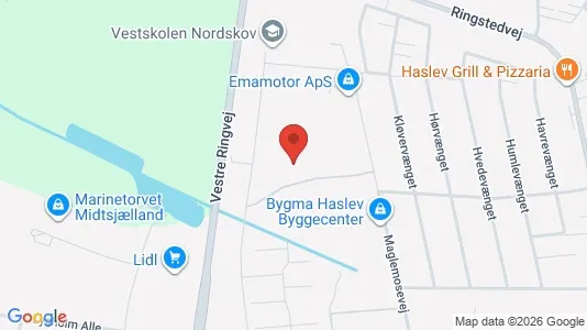 Liikekiinteistöt Myynnissä i Haslev - Kuva Google Street Viewstä