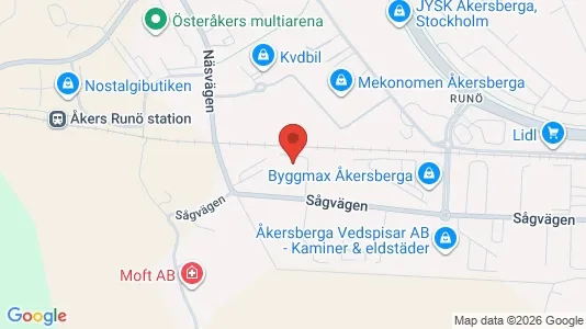 Liikekiinteistöt Vuokrattavana i Österåker - Kuva Google Street Viewstä