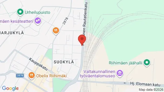 Kantorruimte te huur i Riihimäki - Foto uit Google Street View