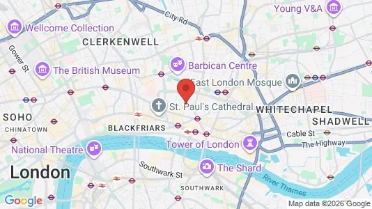 Lokaler til leje i London EC2V - Foto fra Google Street View