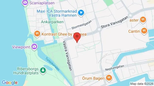 Gewerbeflächen zur Miete i Malmö City - kort over placeringen