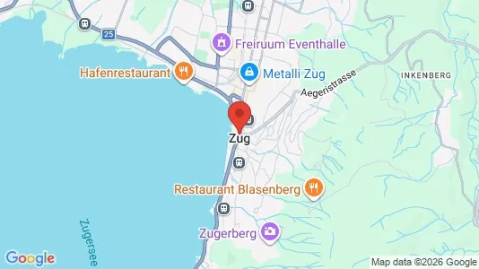 Liikekiinteistöt Vuokrattavana i Zug - Kuva Google Street Viewstä