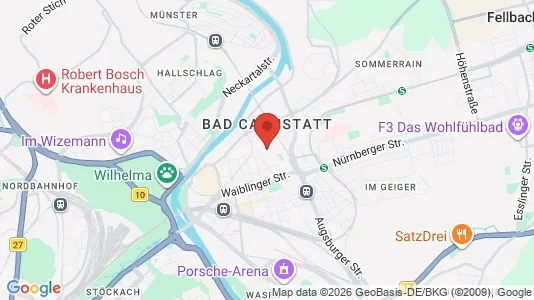 Lager til leie i Stuttgart Bad Cannstatt – Bilde fra Google Street View