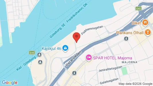 Kontorer til leie i Majorna-Linné - kort over placeringen