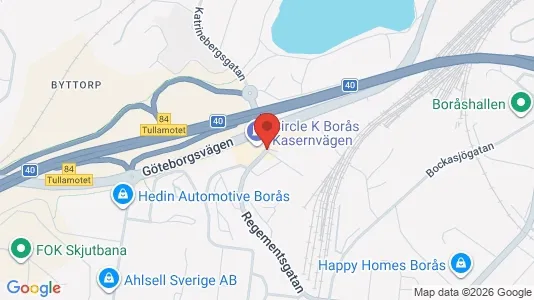 Varastot Vuokrattavana i Borås - Kuva Google Street Viewstä