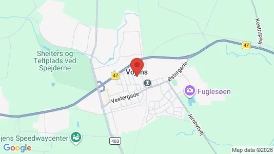 Kaupat Vuokrattavana i Vojens - Kuva Google Street Viewstä