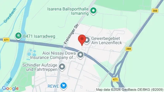 Kontorlokaler til leje i Ismaning - kort over placeringen